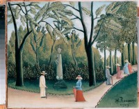 Картина автора Руссо Анри под названием The Luxembourg Gardens. Monumento Shopping  				 - Люксембургский сад. Памятник корзина
