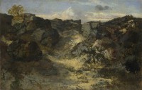 Картина автора Руссо Теодор под названием A Rocky Landscape