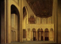 Картина автора Санредам Питер Янс под названием Choir of the Saint Pieter Church at 's-Hertogenbosch