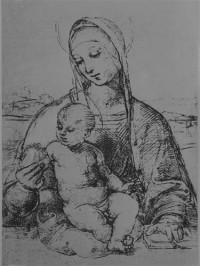 Картина автора Санти Рафаэль под названием Мадонна с младенцем