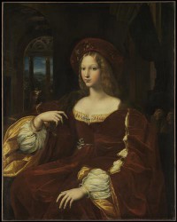 Картина автора Санти Рафаэль под названием Portrait de Jeanne d'Aragon  				 - Портрет :Жанны Де Арагон