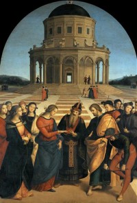 Картина автора Санти Рафаэль под названием Lo sposalizio della Vergine  				 - Обручение Девы Марии