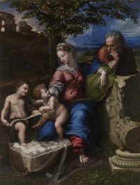 Картина автора Санти Рафаэль под названием Holy Family below the Oak