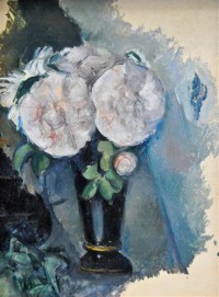 Картина автора Сезанн Поль под названием Flowers in a Blue Vase