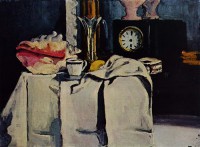 Картина автора Сезанн Поль под названием The Black Marble Clock