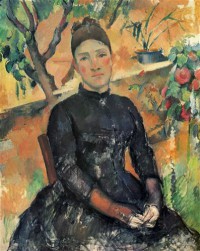 Картина автора Сезанн Поль под названием Madame Cezanne in the Greenhouse