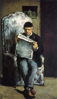 Картина автора Сезанн Поль под названием Portrait of the Artist's Father Louis-Auguste Cézanne, Reading