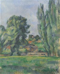 Картина автора Сезанн Поль под названием Landscape with Poplars
