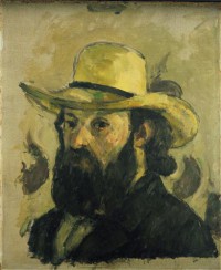 Картина автора Сезанн Поль под названием Self-Portrait in a Straw Hat