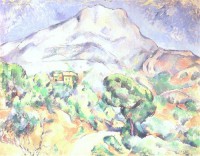 Картина автора Сезанн Поль под названием Montagne Sainte-Victoire au-dessus de la route du Tholonet