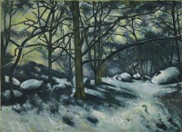 Картина автора Сезанн Поль под названием Melting Snow, Fontainebleau
