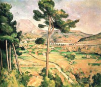 Картина автора Сезанн Поль под названием La Montagne Sainte-Victoire, vue de Montbriand