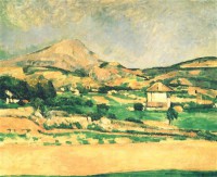 Картина автора Сезанн Поль под названием Paysage de la montagne Sainte-Victoire