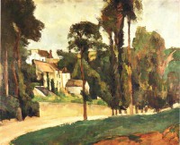 Картина автора Сезанн Поль под названием La Route à Pontoise, le Clos des Mathurins