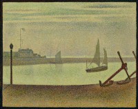 Картина автора Сера Жорж под названием The Channel at Gravelines, Evening