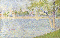 Картина автора Сера Жорж под названием The Seine seen from La Grande Jatte