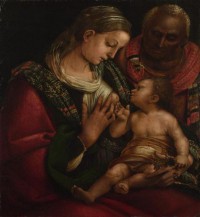 Картина автора Синьорелли Лука под названием The Holy Family