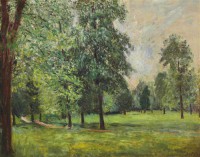 Картина автора Сислей Альфред под названием The Park of Sevres  				 - Парк в Севре