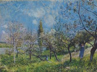 Картина автора Сислей Альфред под названием Orchard in Spring  				 - Фруктовый сад весной