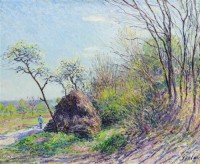 Картина автора Сислей Альфред под названием Edge of the Forest, Sablones  				 - Опушка леса в Саблоне