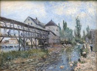 Картина автора Сислей Альфред под названием Watermill near Moret