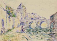 Картина автора Сислей Альфред под названием View of Moret-sur-Loing