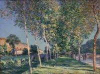 Картина автора Сислей Альфред под названием Alley of Poplars in the Outskirts of Moret-sur-Loing