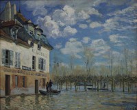Картина автора Сислей Альфред под названием La barque pendant l'inondation, Port-Marly