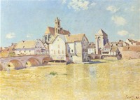 Картина автора Сислей Альфред под названием Pont de Moret dans le soleil du matin