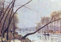 Картина автора Сислей Альфред под названием Ufer der Seine im Herbst