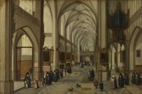 Картина автора Старший Ян Брейгель под названием The Interior of a Gothic Church looking East