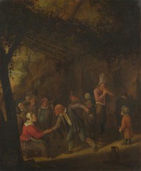 Картина автора Стен Ян под названием Peasants merry-making outside an Inn
