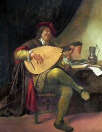 Картина автора Стен Ян под названием Self portrait as a lutenist