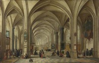 Картина автора Старший Ян Брейгель под названием The Interior of a Gothic Church looking East