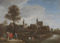Картина автора Тениерс Младший Давид под названием A View of Het Sterckshof near Antwerp