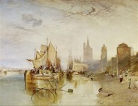 Картина автора Тёрнер Джозеф Мэллорд Уильям под названием Cologne - The Arrival Of A Packet-Boat, Evening