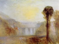 Картина автора Тёрнер Джозеф Мэллорд Уильям под названием The Ponte delle Torri, Spoleto