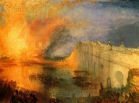 Картина автора Тёрнер Джозеф Мэллорд Уильям под названием The Burning of the Houses of Parliament