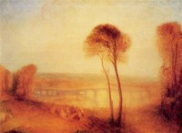 Картина автора Тёрнер Джозеф Мэллорд Уильям под названием Landscape with Walton Bridges