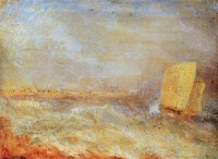 Картина автора Тёрнер Джозеф Мэллорд Уильям под названием A Sailing Boat off Deal