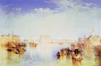 Картина автора Тёрнер Джозеф Мэллорд Уильям под названием Ducal Palace, Dogano, with part of San Georgio, Venice