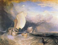 Картина автора Тёрнер Джозеф Мэллорд Уильям под названием Fishing Boats with Hucksters bargaining for Fish
