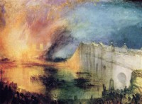 Картина автора Тёрнер Джозеф Мэллорд Уильям под названием The Burning of the House of Lords and Commons, 16th October, 1834