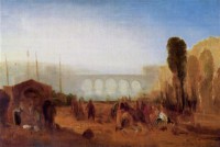 Картина автора Тёрнер Джозеф Мэллорд Уильям под названием Scene on the Banks of a River
