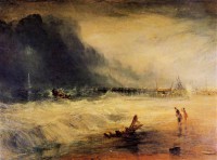 Картина автора Тёрнер Джозеф Мэллорд Уильям под названием Life-Boat and Manby Apparatus going off to a Stranded Vessel making Signal