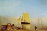 Картина автора Тёрнер Джозеф Мэллорд Уильям под названием Fishing Boat in a Mist