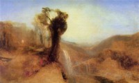 Картина автора Тёрнер Джозеф Мэллорд Уильям под названием Southern Landscape with an Aqueduct and Waterfall