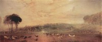 Картина автора Тёрнер Джозеф Мэллорд Уильям под названием The Lake, Petworth - Sunset, Fighting Bucks