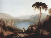 Картина автора Тёрнер Джозеф Мэллорд Уильям под названием Lake Avernus - Eneas and the Cumaean Sibyl