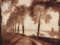 Картина автора Тёрнер Джозеф Мэллорд Уильям под названием Mortlake Terrace, the Seat of William Moffatt, Esq. Summer's Evening